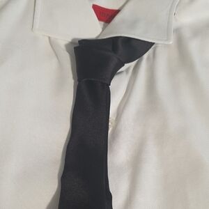 Andrew's Ties Milan Formal Silk Skinny Tie, Black